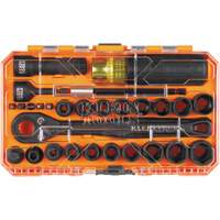 KNECT Essential Pass Through Impact Socket Set, 28 Pcs, Impact, 3/8" Drive Size Seaboard Timber Mart