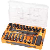KNECT Complete Impact Pass Through & Flip Socket Set, 39 Pcs, Impact Seaboard Timber Mart