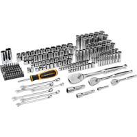 Jeu d'outils manuels pour m&eacute;canicien 90T SAE/MM avec prises 1/4", 3/8” & 1/2" Seaboard Timber Mart