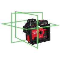 Laser vert &agrave; 3 plans sur 360° M12 avec r&eacute;cepteur et alignement automatique Seaboard Timber Mart