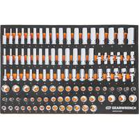 MEGAMOD Metric Mechanics Tool Set in Modular Foam Trays with Rolling Cabinet, 358 Pieces Seaboard Timber Mart