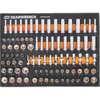 MEGAMOD Metric Mechanics Tool Set in Modular Foam Trays with Rolling Cabinet, 358 Pieces Seaboard Timber Mart