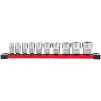Douilles SAE avec c&ocirc;t&eacute;s Four Flat, 10 Mcx, Prise de 3/8" Seaboard Timber Mart