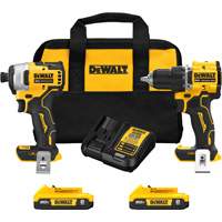 ATOMIC Brushless Compact Drill/Driver & Impact Driver Combo Kit, Lithium-Ion, 20 V Seaboard Timber Mart