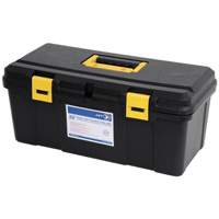 JPTB-22 Plastic Hand Tool Box, 22" W x 10-1/4" D x 9-1/2" H, Black Seaboard Timber Mart