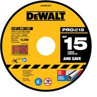 Meule &agrave; tronçonner pour meuleuse angulaire, 4-1/2" x 0,045", Arbre de 7/8", Type 1, Oxyde d'aluminium Seaboard Timber Mart