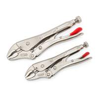 Curved Jaw Locking Pliers with Wire Cutter Set, 2 Pieces Seaboard Timber Mart