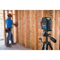 Self-Leveling Cross-Line Laser with Plumb Points Seaboard Timber Mart
