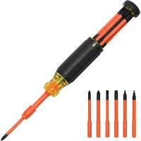6-in-1 Insulated Auto-Lock Screwdriver, 9-1/2" L, Cushion Grip Handle Seaboard Timber Mart