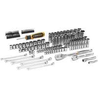 Jeu d'outils manuels pour m&eacute;canicien 90T SAE/m&eacute;trique avec prises 1/4" & 3/8" Seaboard Timber Mart