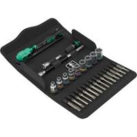 SA 14 Zyklop Comfort Ratchet Set with Reversing Lever, 28 Pcs, 1/4" Drive Size Seaboard Timber Mart