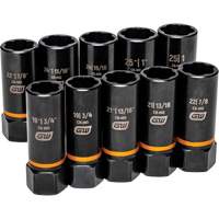 Bolt Biter Extraction Socket Set, 10 Pcs, Impact, 1/2" Drive Size, Deep Seaboard Timber Mart