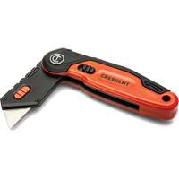 Folding Utility Knife, 1" Blade, Steel Blade, Aluminum Handle Seaboard Timber Mart