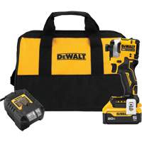 ATOMIC Brushless Cordless 3-Speed Impact Driver Kit, 1/4", 1825 in-lbs Max. Torque, 20 V, Lithium-Ion Seaboard Timber Mart