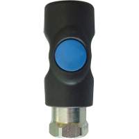 TOPQUIK S1 Industrial Quick Coupler, Polyester Composite/Stainless Steel, 1/4", Female NPT, 174 PSI Seaboard Timber Mart