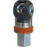 TOPQUIK SC Industrial Swing Quick Coupler, Nickel-Plated Steel, 3/8", Female NPT, 360 PSI Seaboard Timber Mart