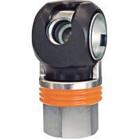 TOPQUIK SC Industrial Quick Coupler, Nickel-Plated Steel, 1/2", Female NPT, 359 PSI Seaboard Timber Mart
