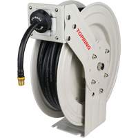 D&eacute;vidoir de tuyau &agrave; rappel automatique &agrave; bras simple de type L MAXREEL avec tuyau en caoutchouc, Air, 3/8" x 50', Tuyau simple, 250 PSI Seaboard Timber Mart