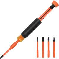 Tournevis isolant &agrave; embouts interchangeables 4-en-1 Seaboard Timber Mart