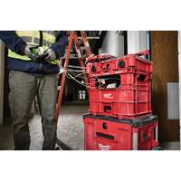 PACKOUT Wire Pulling XL Crate, 15-3/4" x 18-5/8" x 15", Black/Red Seaboard Timber Mart
