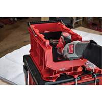 PACKOUT Compact Crate, 15-1/2" x 9-1/2" x 8-3/4", Black/Red Seaboard Timber Mart