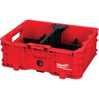 PACKOUT Low-Profile Crate, 15" x 18-5/8" x 6-5/8", Black/Red Seaboard Timber Mart