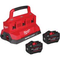 M18 Forge Starter Kit with 2 Batteries & 6-Bay Rapid Charger, Lithium-Ion, 18 V, 12 Ah Seaboard Timber Mart