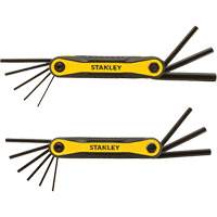 2-Piece Durable Folding Hex Keys, 8 Pcs., Metric & Imperial Seaboard Timber Mart