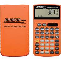 Calculatrice de fournitures orange haute visibilit&eacute; avec &eacute;tui robuste Seaboard Timber Mart