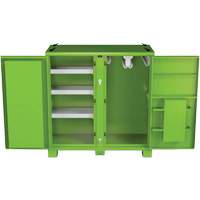 Onsite PPE Storage Cabinet, Steel, High-Visibility Lime Green Seaboard Timber Mart