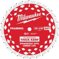 Lame de scie circulaire &agrave; charpente avec trait &eacute;pais, 10-1/4", 28 dents, Pour Bois Seaboard Timber Mart