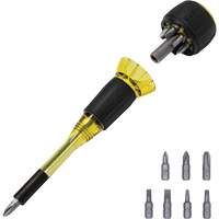 Tournevis 8-en-1 Tru-Grip avec raccourci, 6-57/100" lo, Prise Plastique Seaboard Timber Mart