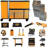 MEGAMOD Mechanics Tool Set in Premium Modular Foam Trays with Tool Storage & Shop Equipment, 1629 Pieces Seaboard Timber Mart