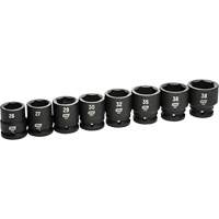 6-Point Metric Socket Set, 8 Pcs, Impact, 3/4" Drive Size Seaboard Timber Mart