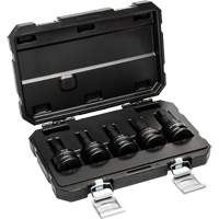 SAE Impact Bit Socket Set with Blow Mold Case, Hex, 3/4" Drive, 5 Pcs Seaboard Timber Mart