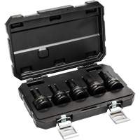 Metric Impact Bit Socket Set with Blow Mold Case, Hex, 3/4" Drive, 5 Pcs Seaboard Timber Mart