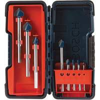 Glass & Tile Drill Bit Set, 8 Pieces, Carbide Seaboard Timber Mart