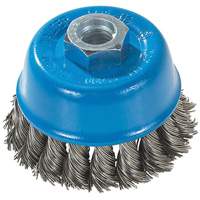 Knot-Twisted Wire Cup Brush, 3" Dia. x M14 Arbor Seaboard Timber Mart