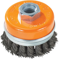 Knot-Twisted Wire Cup Brush, 5" Dia. x 5/8"-11 Arbor Seaboard Timber Mart