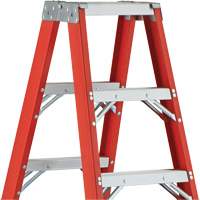 6600 AA Series Industrial Extra Heavy-Duty 2-Way Stepladders, Fibreglass, 375 lbs. Capacity, 4' Seaboard Timber Mart