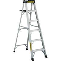 3400 Series Industrial Extra Heavy-Duty Step Ladder, 6', Aluminum, 300 lbs. Capacity, Type 1A Seaboard Timber Mart