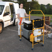 nsemble d'&eacute;chafaudage &agrave; montant de s&eacute;curit&eacute; & tablette pour outils de 4' Jobsite Series, Cadre Acier, 49-1/2" p x 57-3/4" h Seaboard Timber Mart