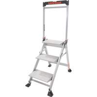 Jumbo Step Ladder, 2.2', Aluminum, 375 lbs. Capacity, Type 1AA Seaboard Timber Mart