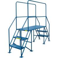 Crossover Ladder, 35-1/2" Overall Span, 31-1/2" H x 22" D, 22" Step Width Seaboard Timber Mart
