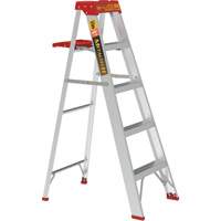 Step Ladder with Paint Tray, 5', Aluminum, 200 lbs. Capacity, Type 3 Seaboard Timber Mart