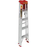Step Ladder with Paint Tray, 5', Aluminum, 200 lbs. Capacity, Type 3 Seaboard Timber Mart