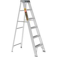 Step Ladder, 6', Aluminum, 225 lbs. Capacity, Type 2 Seaboard Timber Mart