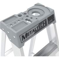 Step Ladder with Paint Tray, 10', Aluminum, 225 lbs. Capacity, Type 2 Seaboard Timber Mart