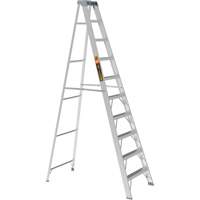 Step Ladder, 10', Aluminum, 225 lbs. Capacity, Type 2 Seaboard Timber Mart