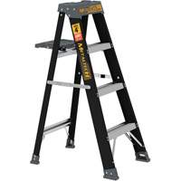 Step Ladder with Paint Tray, 4', Fibreglass, 250 lbs. Capacity, Type 1 Seaboard Timber Mart